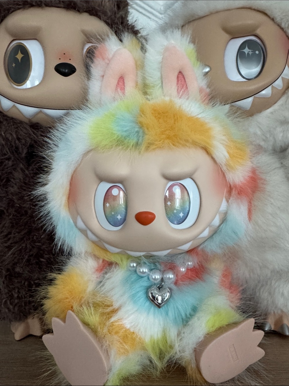 Labubu rock the universe Plush Small Pet Toy - Multicolor Furry Bunny by